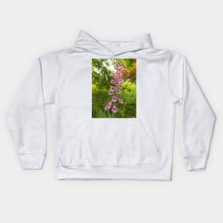 Pink Foxglove Kids Hoodie